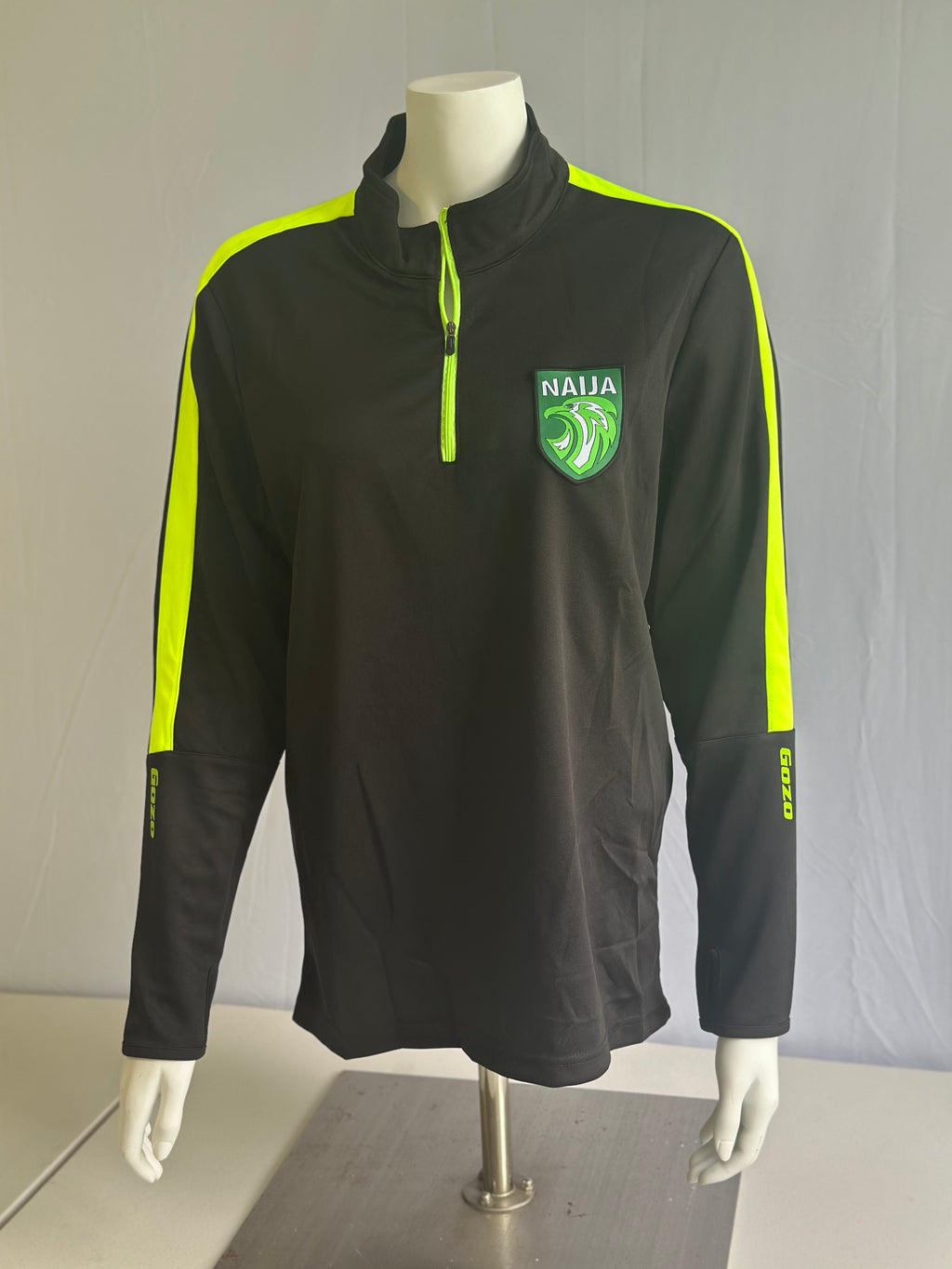 Naija Luxe Quarter zip mid-layer