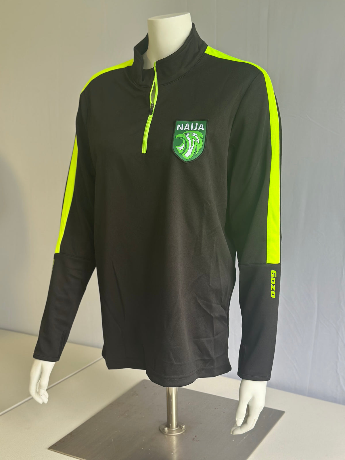Naija Luxe Quarter zip mid-layer