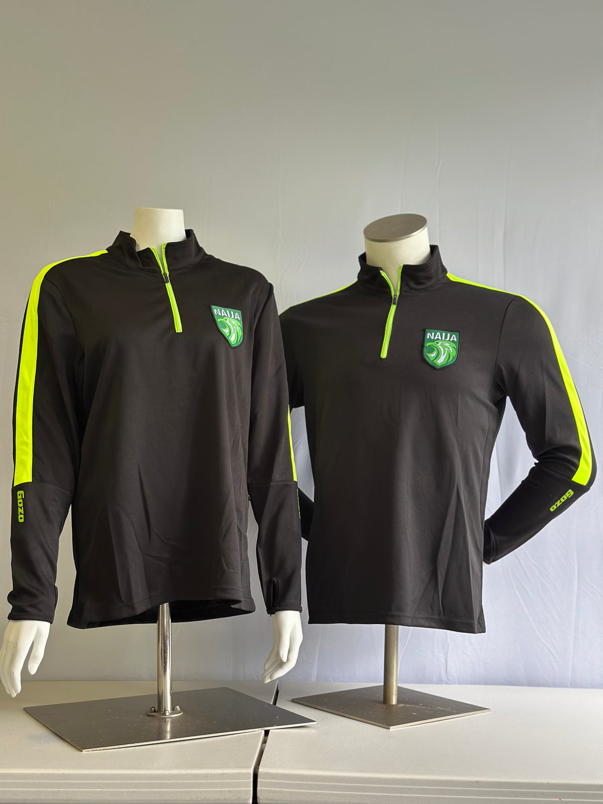 Naija Luxe Quarter zip mid-layer